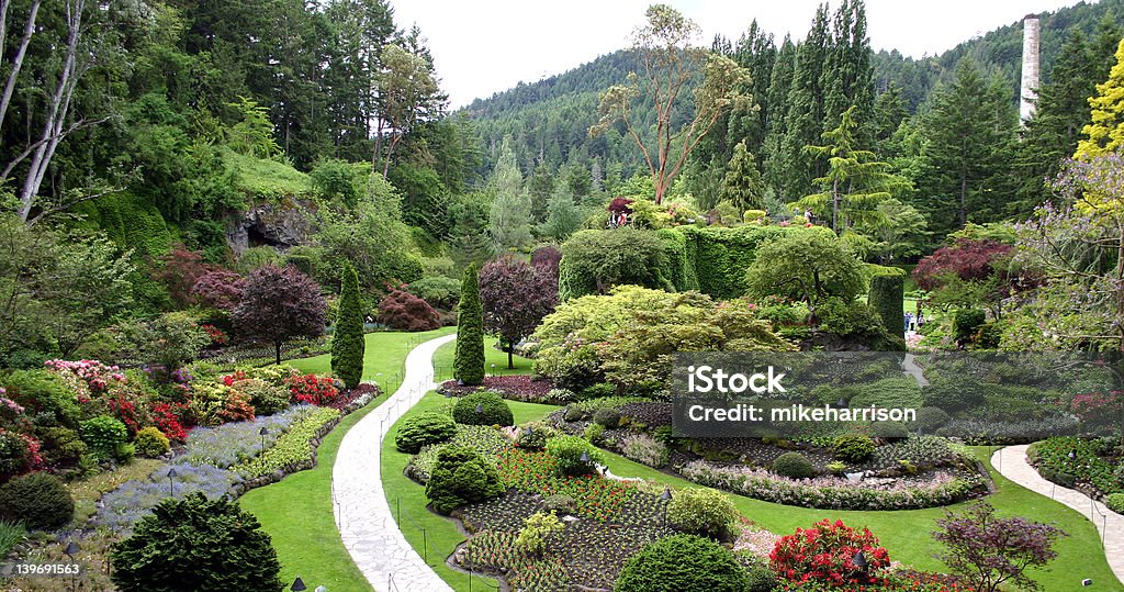 Butchart Gardens A rambling walk through Butchart Gardens in Canada Butchart Gardens Stock Photo