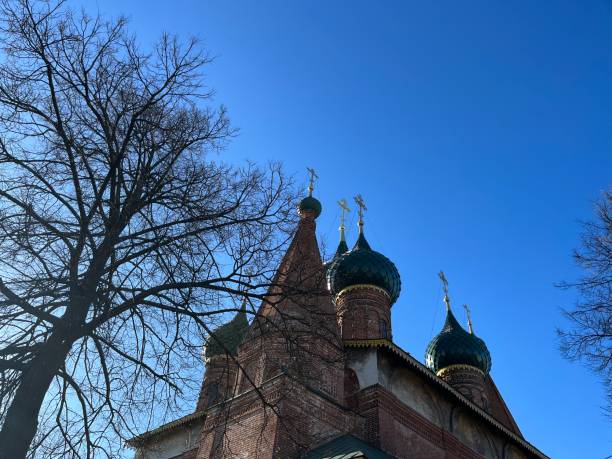 istock Red brick old orthodox church 1396918091