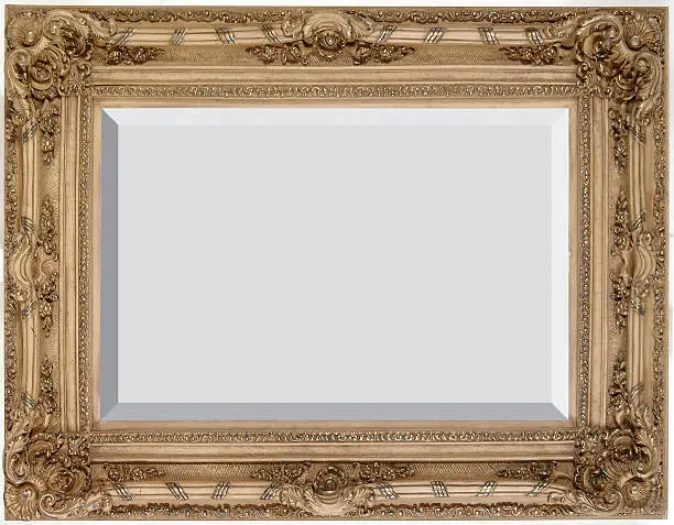 opulent wood finish frame