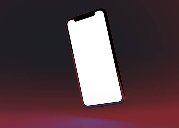 istock Smartphone mock up on colorful background 1396919446
