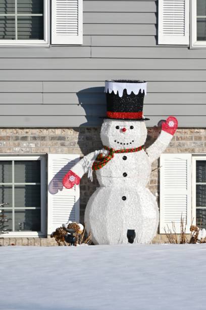 istock Waving Snowman Decoration 1396920672