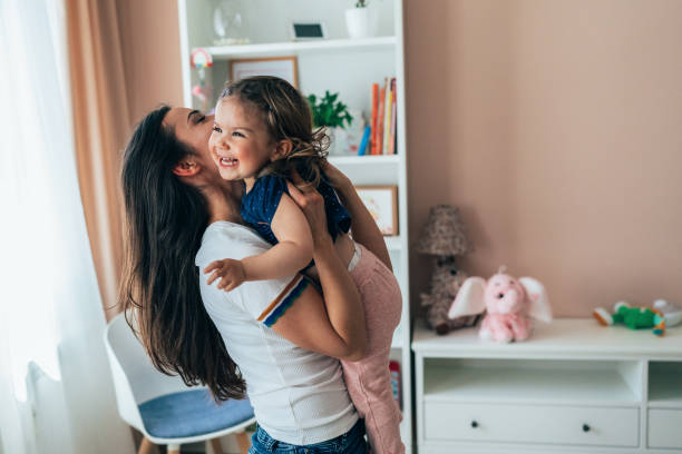 istock Mother and toddler having fun 1396920784