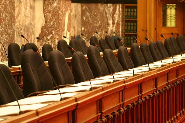 Photo of parliament seating
