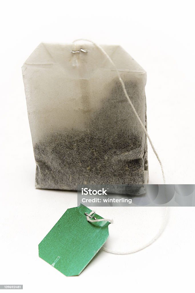 Standing Sachet de thé - Photo de Blanc libre de droits