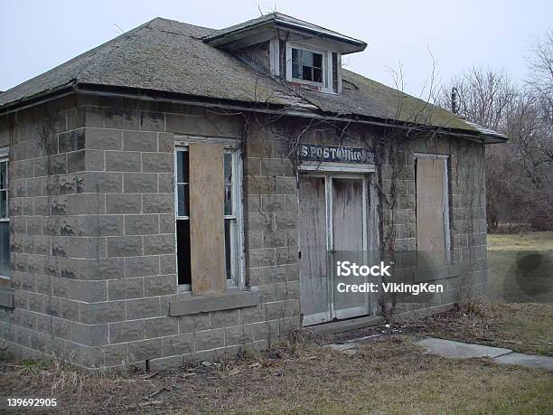 Abandon Post Office Stock Photo - Download Image Now - 1897, Abandoned, Bollard