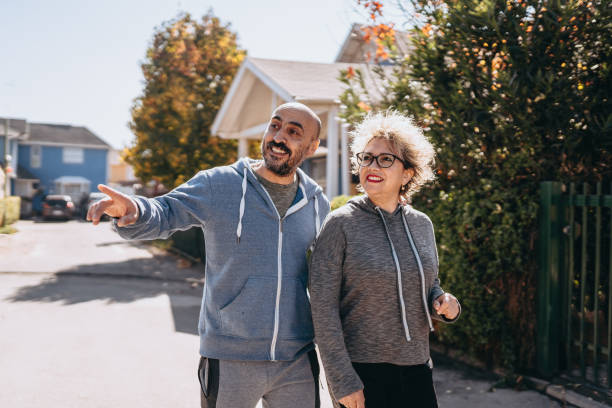 istock Couple discovering new neighborhood 1396929778
