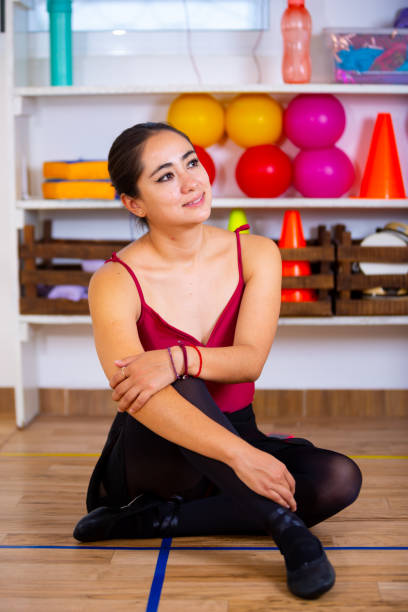Portraits of a ballet dancer in her academy, enjoying her dream of being a dancer.