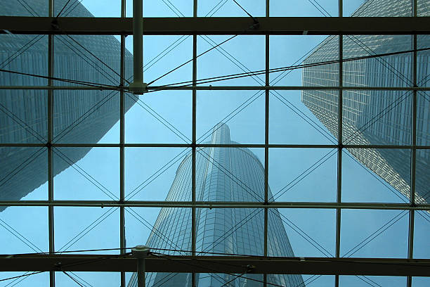 istock Skyscrapers and the glass roof 139693342