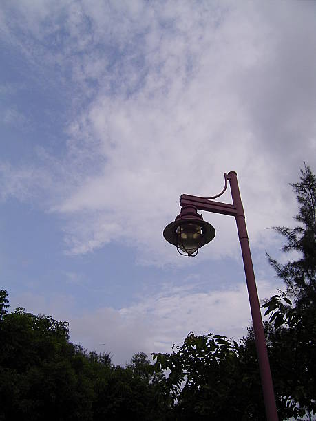 Lamp in a Garden stock photo