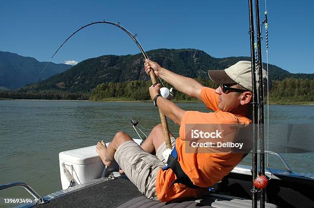 Pesca Di Storione Sul Fiume Fraser - Fotografie stock e altre immagini di Pesca d'altura - Pesca d'altura, Columbia Britannica, Ambientazione esterna