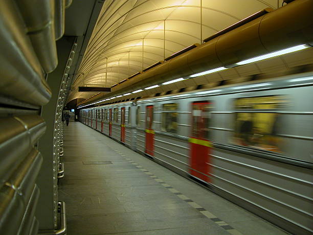 istock Departing Metro train, Prague 139693505