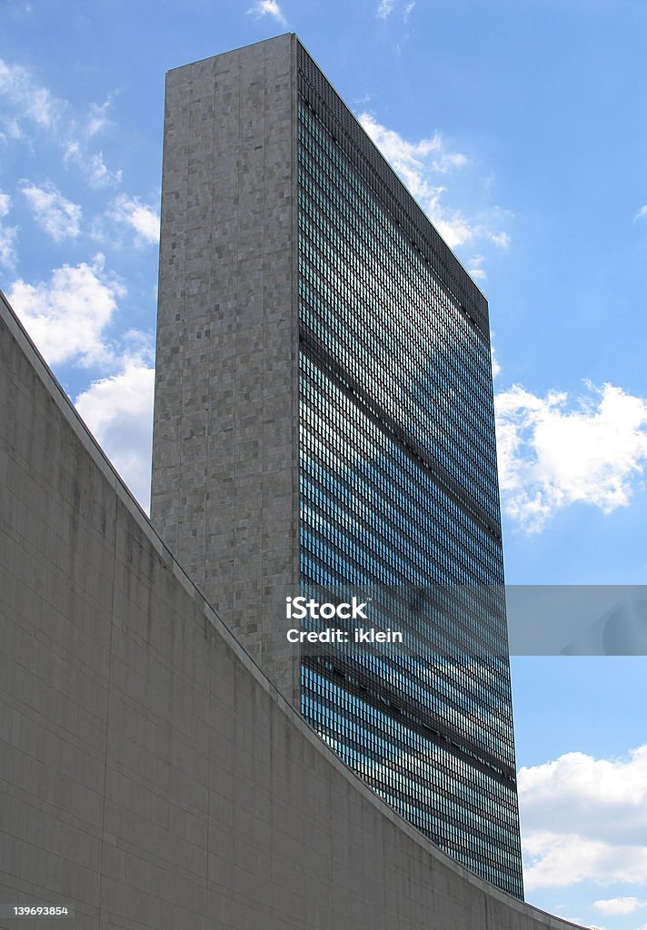 Asamblea General de las Naciones Unidas y de la Secretaría edificios - Foto de stock de Aire libre libre de derechos