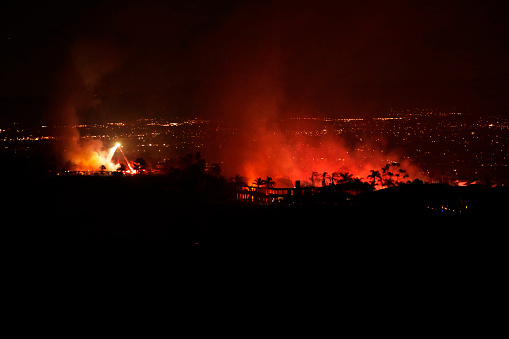 A coastal brush fire in Laguna Niguel that put about 20 houses on fire. Date was 5/11/2022