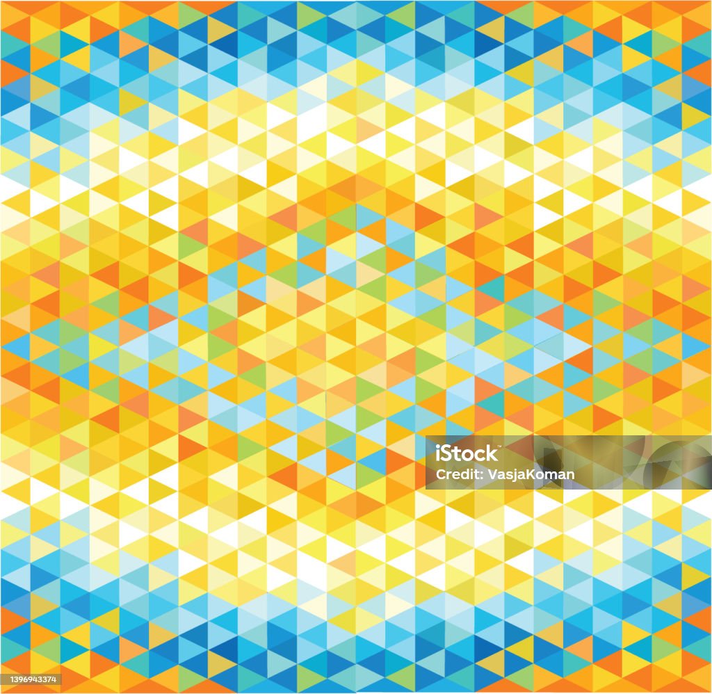 Small Triangular Shapes Small Triangular Shapes In Bright Colors Stock Illustration - Download ...