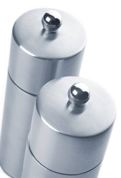 istock Salt and Pepper grinders, isolated on white 139694367