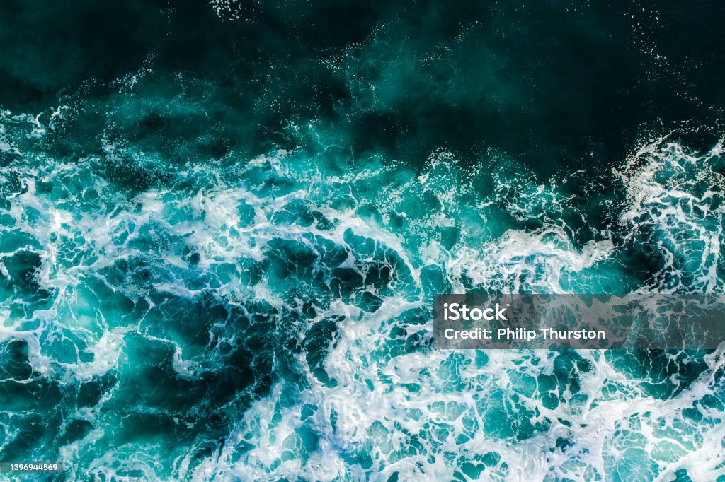 Turquoise ocean waters Sea Stock Photo