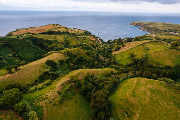 istock Blue ocean and green highlands 1396946193