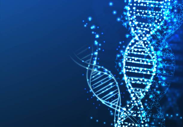 istock Polygonal DNA concept.  Medical science background. Innovation, medicine and technology concept. Vector illustration 1396946227