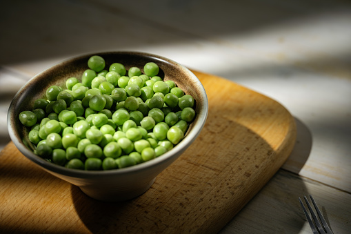 Pea isolated. Set of green fresh raw peas open pod with beans isolated on white background