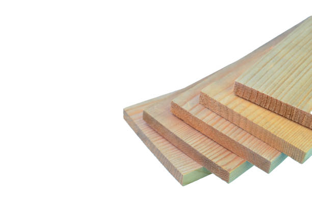 istock Wooden board planks isolated on a white background 1396950076