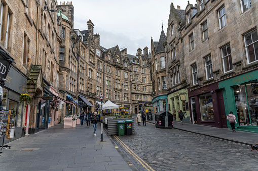 Cockburn Street is a picturesque street in Edinburgh's Old Town, formed as a serpentine link between High Street and Waverley Station in 1856. It leads to the Royal Mile, which is a popular city attraction and hosts many tourists.
