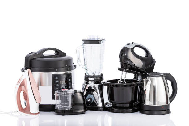 istock Kitchen Home Appliances - Different household appliances On White Background 1396952649