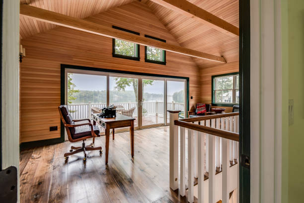 istock Home office in the upstairs loft 1396959511