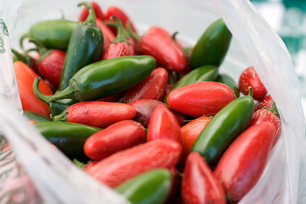 Hot Peppers stock photo