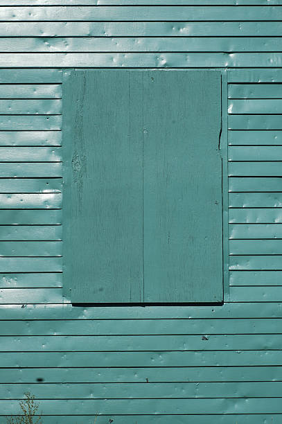 Cтоковое фото Зеленый Фанера окно