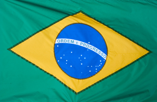 brazil flag up-close
