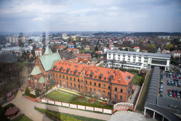 Krakow, Poland - March 23, 2014 : John Paul II Centre or Centrum Jana Pawla II complex has been designed to accommodate a number of Catholic institutions and churches and chapels