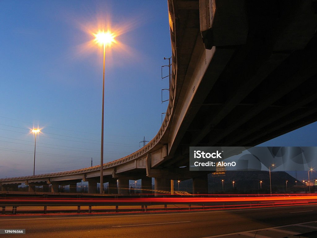 Under the bridge Under the bridge at night 12 O'Clock Stock Photo