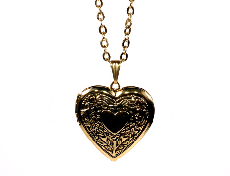 Photo of a Gold Heart Shaped Locket