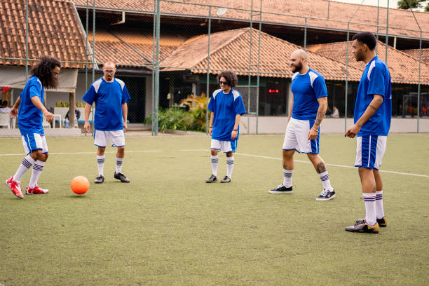 istock Friends training before the soccer match 1396968753