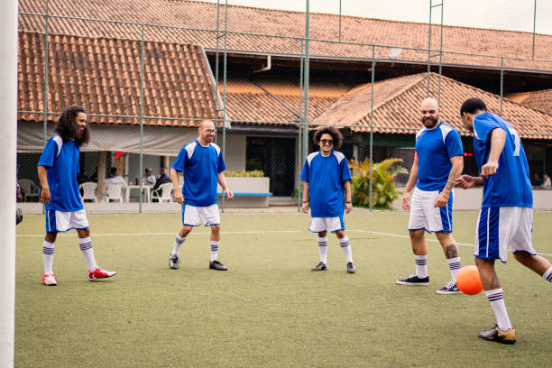 istock Friends training before the soccer match 1396968757