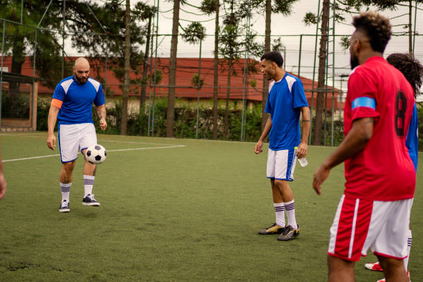istock Friends training before the soccer match 1396968812