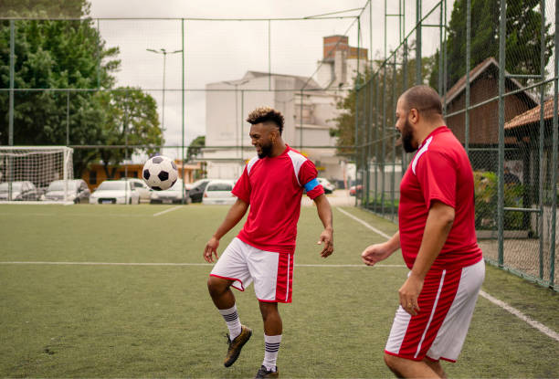 istock Friends training before the soccer match 1396968814