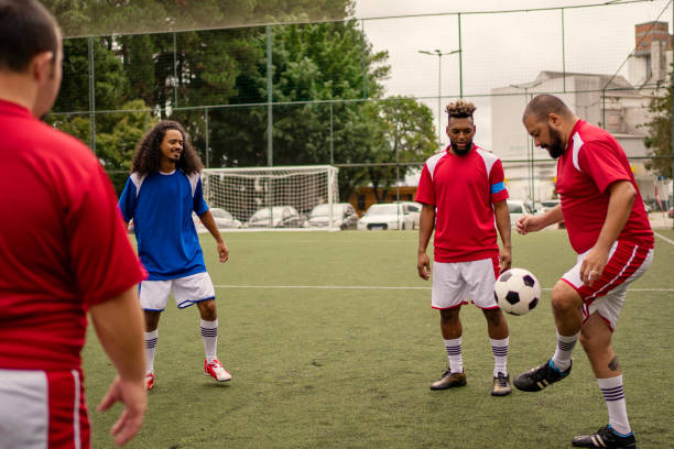 istock Friends training before the soccer match 1396968824