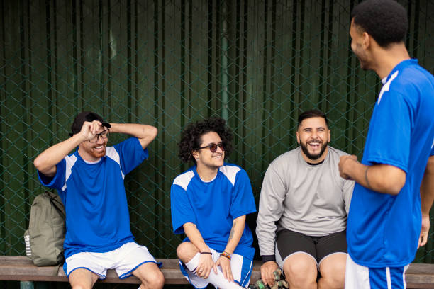 istock Soccer team talking before the game 1396969001