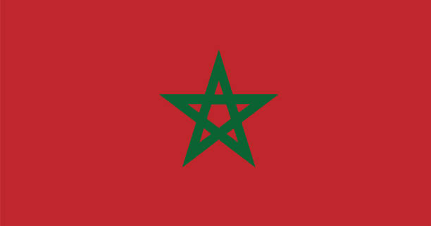 모로호 플래깅 - moroccan flags stock illustrations