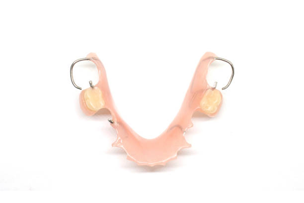 istock Top view of Partial Denture isolated on white background. 1396969441