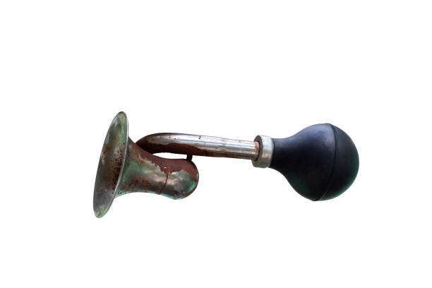istock Vintage air horn isolated on white background included clipping path. 1396969453