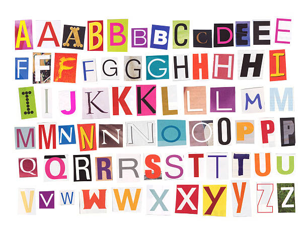 istock Alphabet - Magazine cutouts 139696990