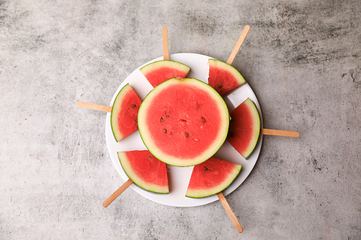 watermelon cutting fruit cutting