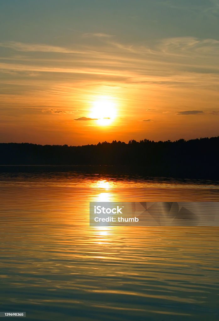 simple hermosa puesta de sol#2 - Foto de stock de Agua libre de derechos