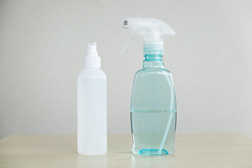 Alcohol spray and gel for disinfection