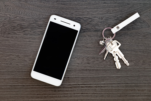 Smartphone and key, safety