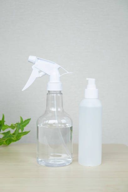 istock Alcohol spray and gel for disinfection 1396985289