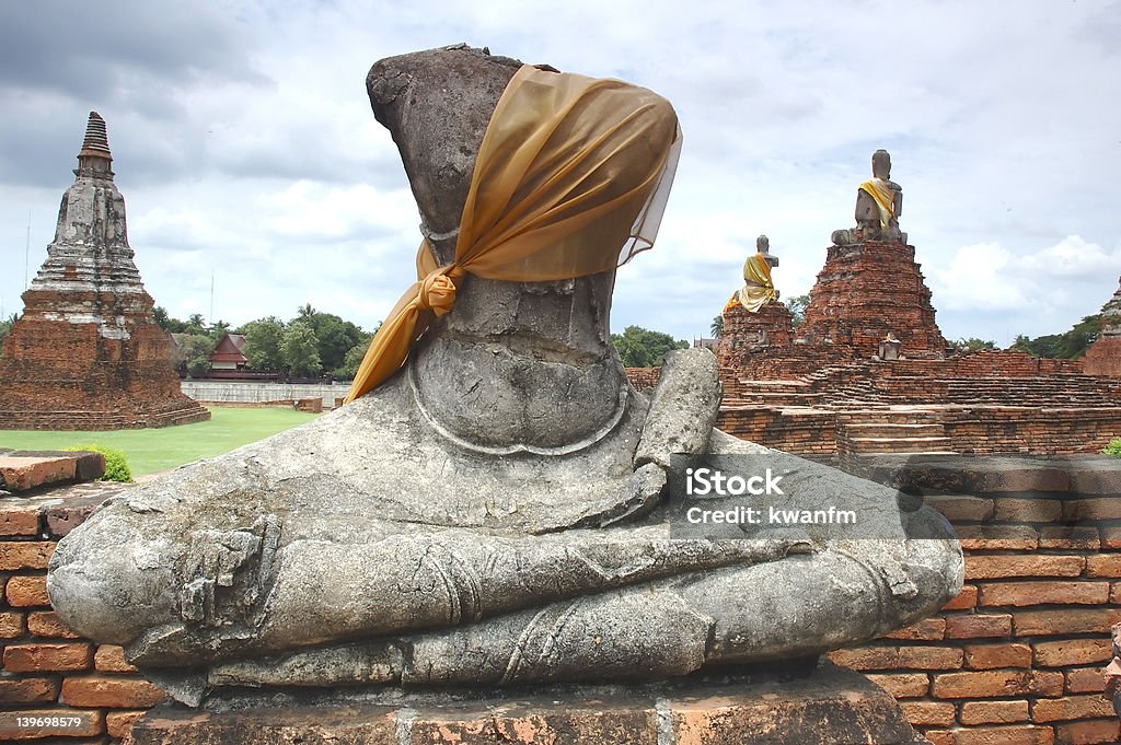 Headless Ruin buddha Headless ruin buddha statue in Ayutthaya, Thailand Ancient Stock Photo