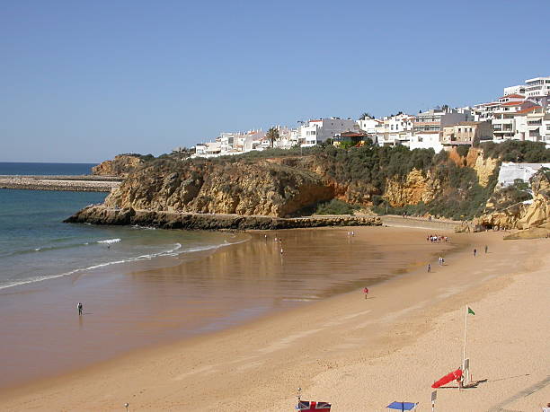 Portugués escena de la playa - foto de stock